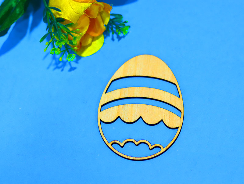 Laser Cut Easter Egg Bunny Egg Cutout Layout Vector Art File