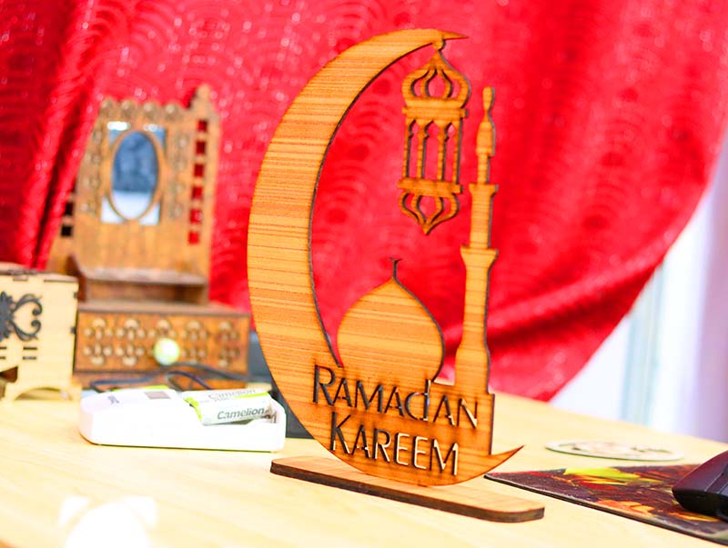 Laser Cut Ramadan Kareem Decorative Stand Ramadan Gift Idea Plywood 3mm Vector File