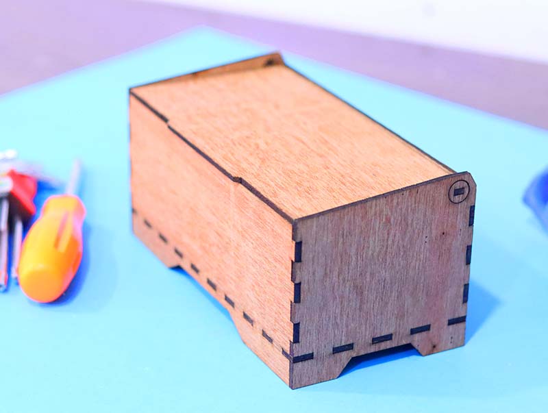Laser Cut Tools Box Wooden Tools Organizer Storage Box 3mm Vector File