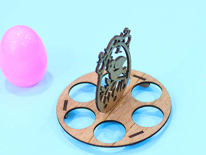 Laser Cut Bunny Egg Holder Stand Easter Decoration Stand Egg Stand 3mm Vector File