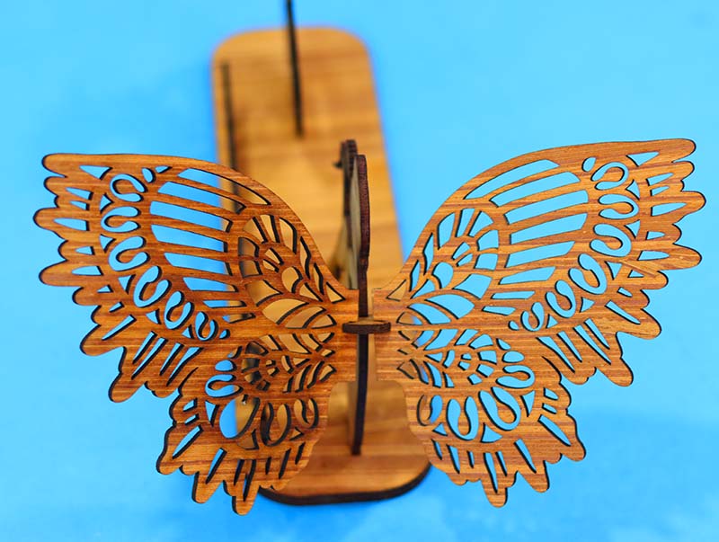 Laser Cut Women’s Day Angel Wooden Stand Decoration 3mm Vector File