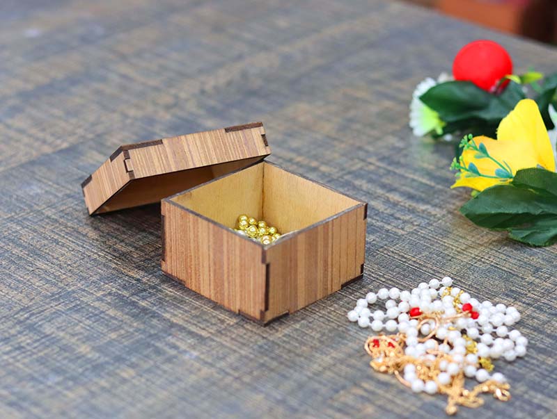Laser Cut Box Wooden Jewelry Box Gift Box Ring Box Mini Box 3mm Free Vector