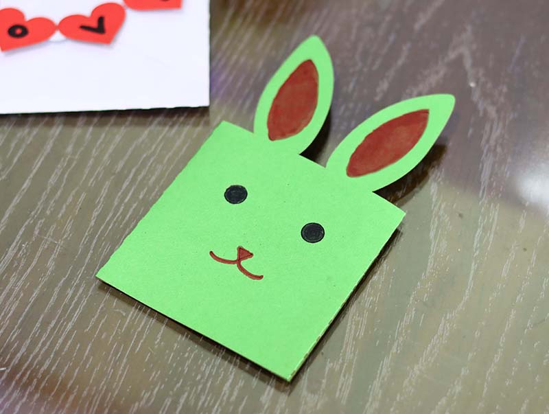 Laser Cut Paper Easter Envelope Template Bunny Face Enveloped Free Vector