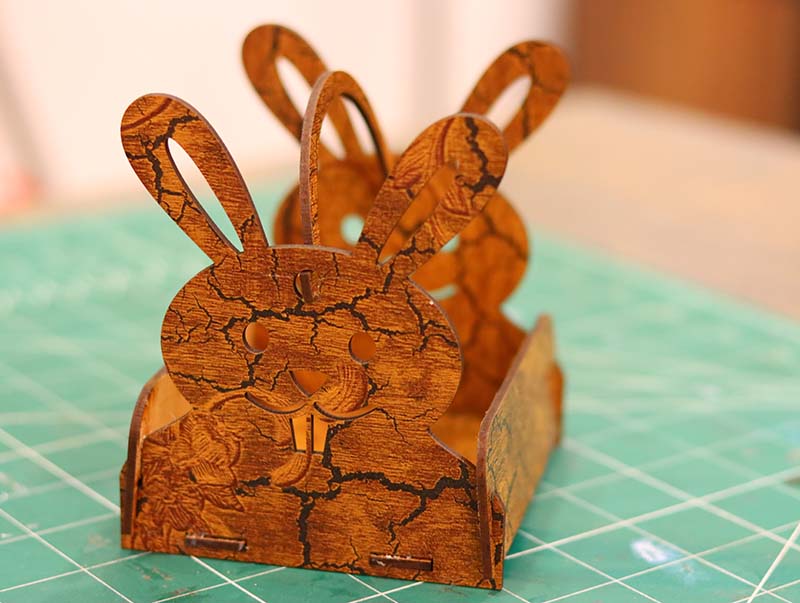 Easter Bunny Basket Gift Mini Basket Chocolate Gift Idea 3mm Free Vector