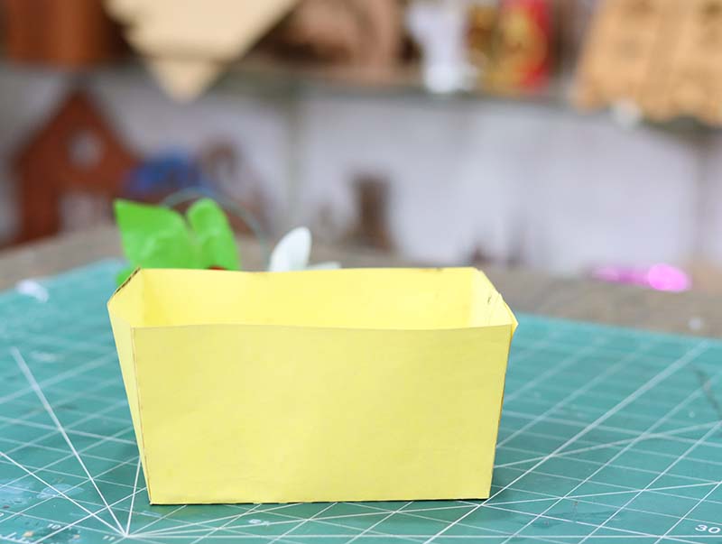 Laser Cut Paper Basket Craft Paper Art Template Free Vector