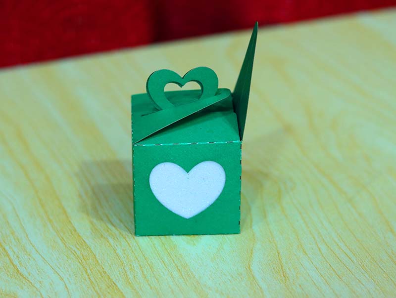 Laser Cut Paper Box Heart Gift Craft Box Origami Box Packaging Box Vector File