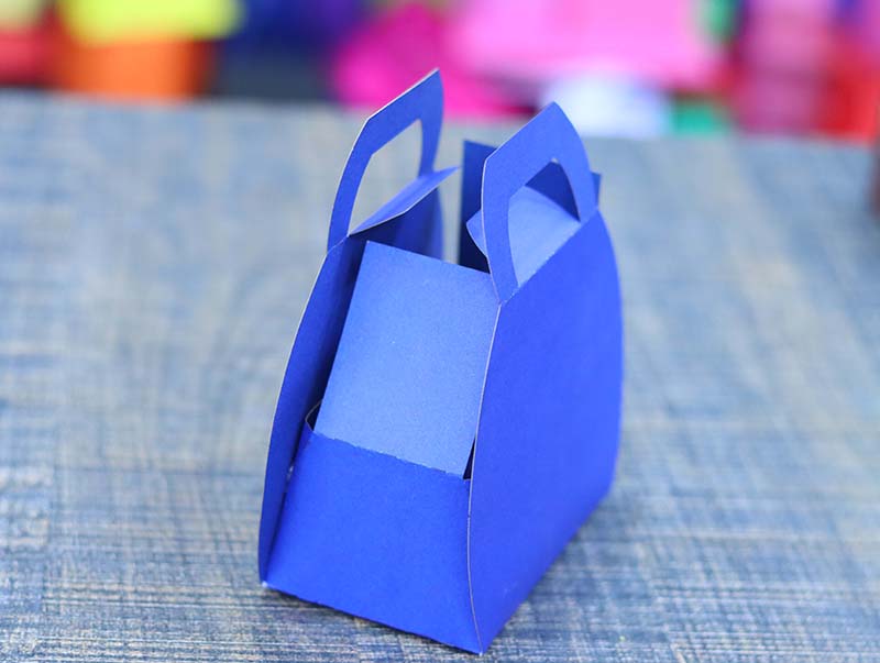 Laser Cut Paper Box Handbag Shape Craft Paper Box Laser Cut DIY Free Vector