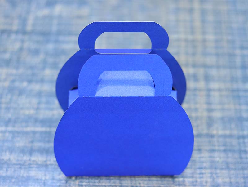 Laser Cut Paper Box Handbag Shape Craft Paper Box Laser Cut DIY Free Vector