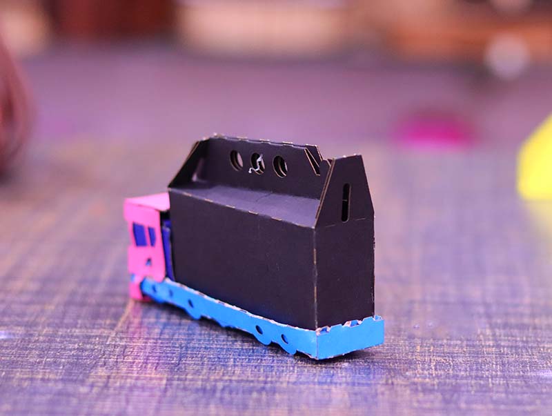 Laser Cut Paper Truck Box DIY Paper Craft Truck Shape Gift Box Free Vector