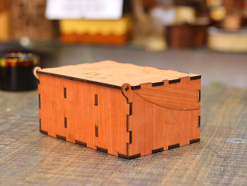 Laser Cut Box Template Wooden Tea Bag Organizer Box Kitchen Box 4mm Free Vector