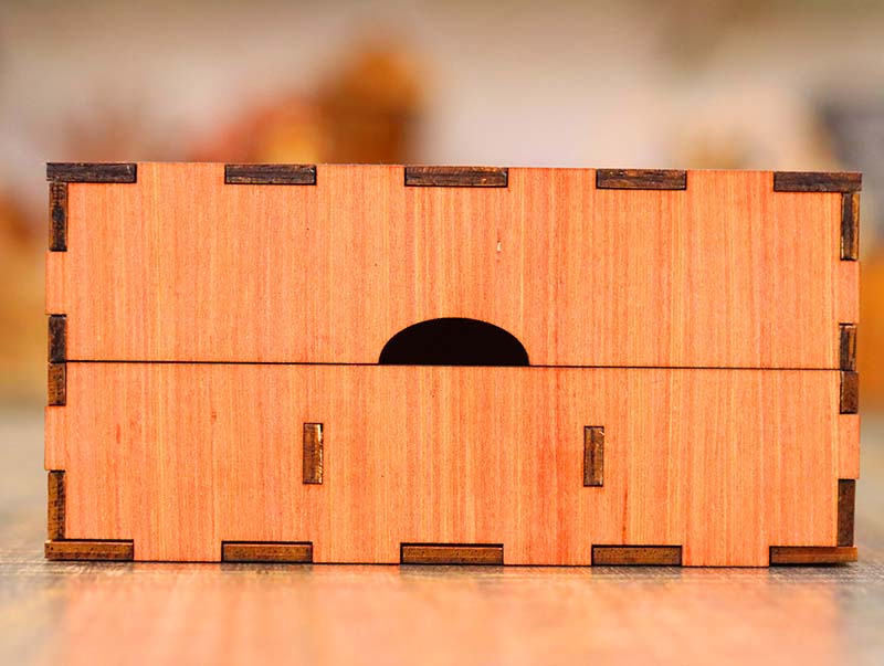 Laser Cut Box Template Wooden Tea Bag Organizer Box Kitchen Box 4mm Free Vector