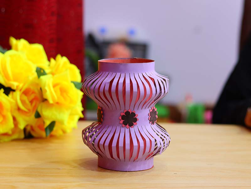 Laser Cut Flower Pot Craft Paper Flower Pot Template DIY Craft Vector File