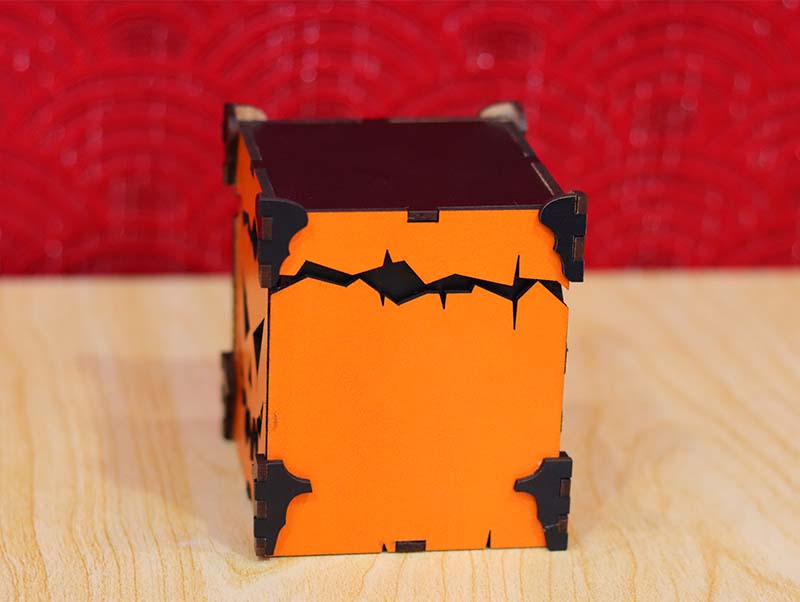 Laser Cut Halloween Box Pumpkin Gift Box 3mm Vector File