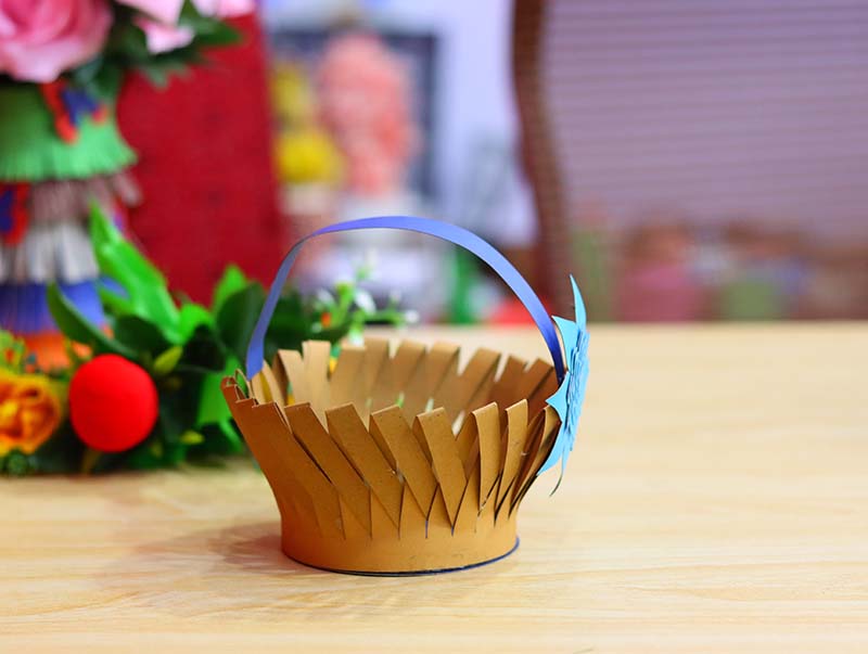 Laser Cut Basket Craft Paper Flower Basket Idea Vector File