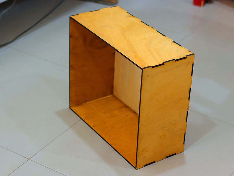 Laser Cut Box Wooden Tools Organizer Box Storage Box 6mm Vector File