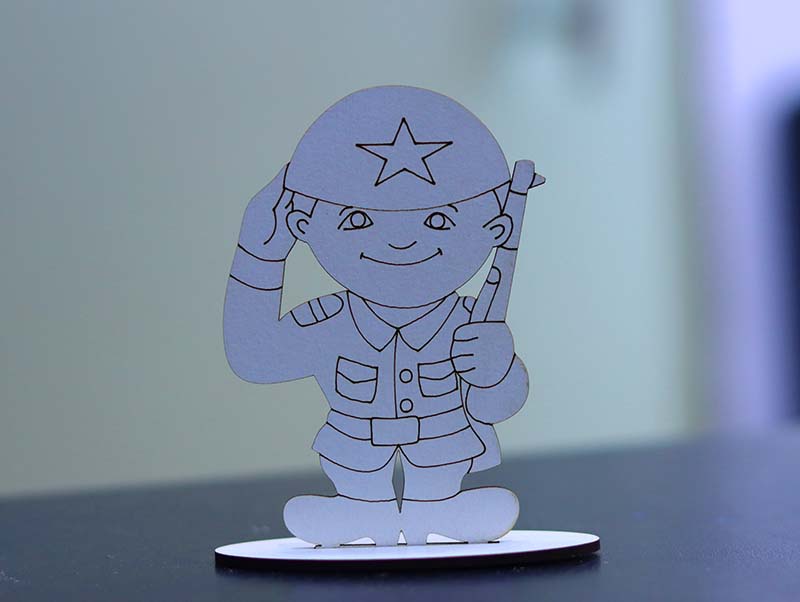 Laser Cut Stand Template Solder Stand Kids Toy 3mm Vector File