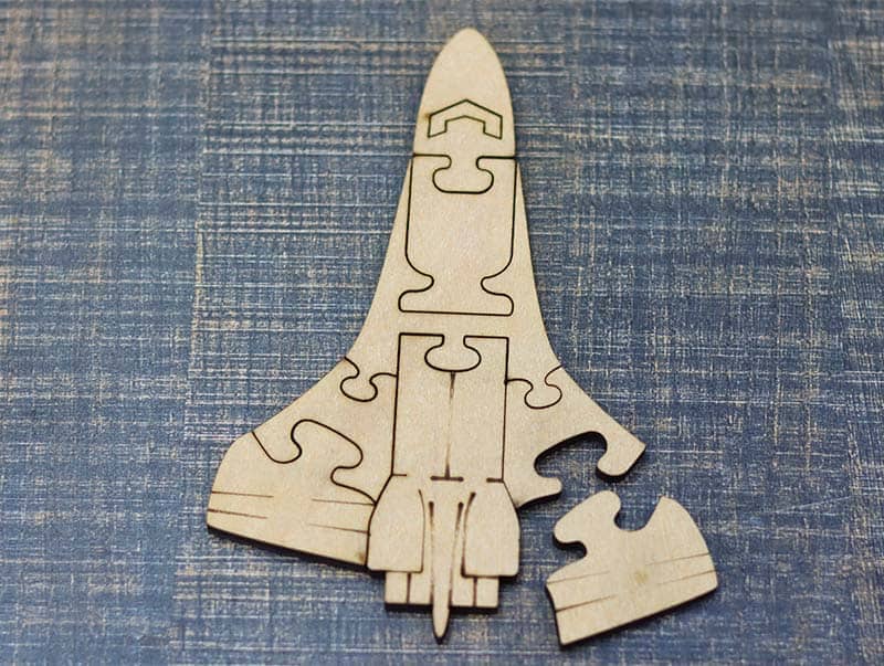 Laser Cut Jigsaw Puzzle Template Aeroplane Puzzle Toys Vector File