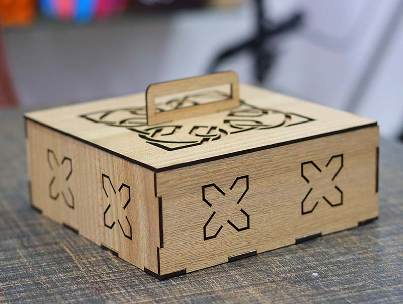 Laser Cut Box Template Wooden Gift Box Jewelry Box 3mm Vector File
