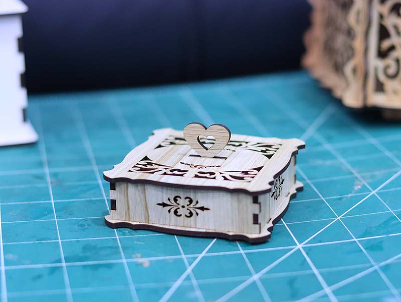 Laser Cut Small Box Ring Box Jewelry Box Template 3mm Vector File