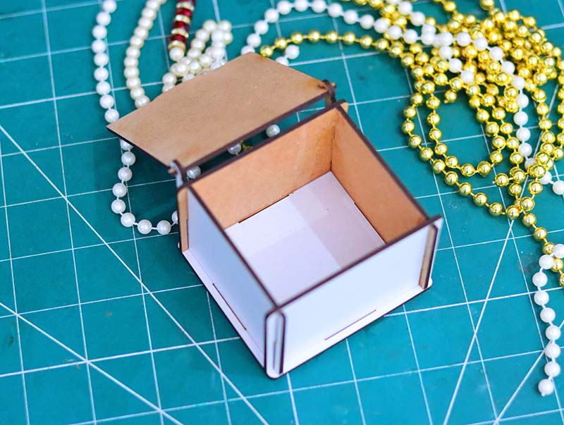 Laser Cut Jewelry Box Template Gift Box Ring Box 3mm Vector File