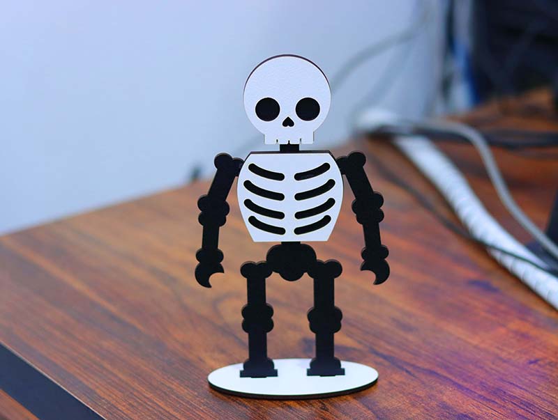 Laser Cut Toys Template Figure Skeleton Toy 3mm Vector File