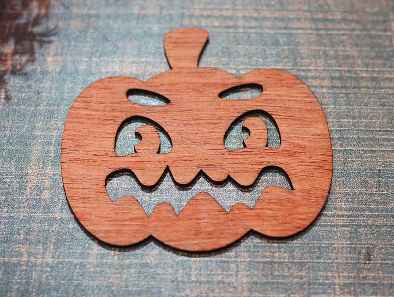 Wooden Halloween Coaster Template Laser Cut Vector File