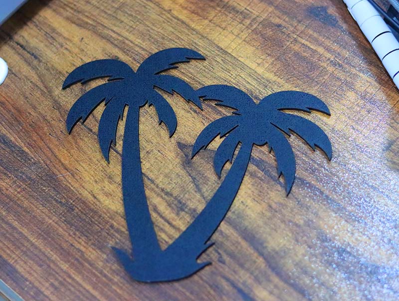 Laser Cut Out Palm Tree Wall Decor Wall Art Template File | Vectors File