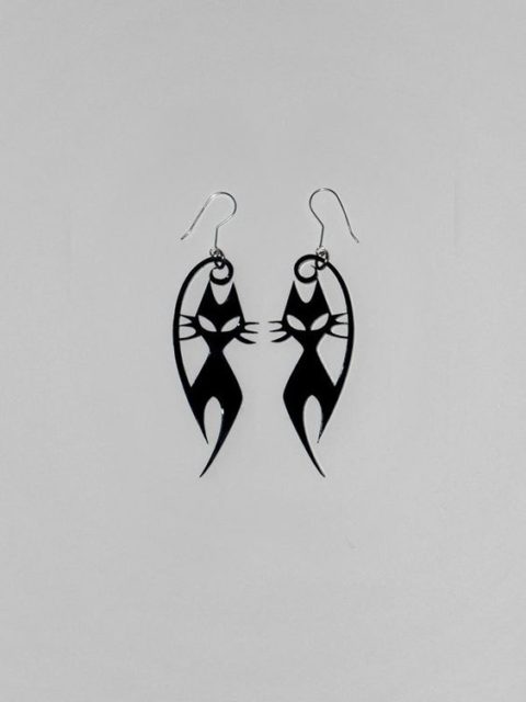 Abstract Cat Earring CDR File