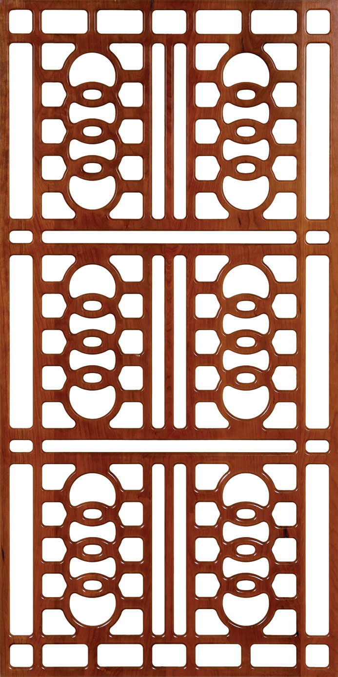 Abstract CNC Wooden Door Design DXF File
