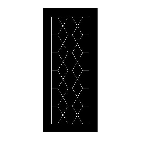 Abstract Door Panel Design DXF File