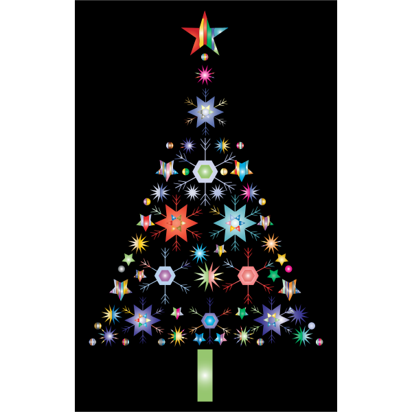 Abstract Snowflake Christmas SVG File