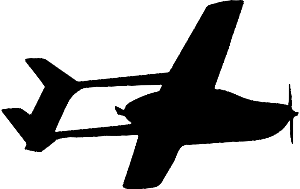 Aeroplane Sketch Silhouette Free DXF File