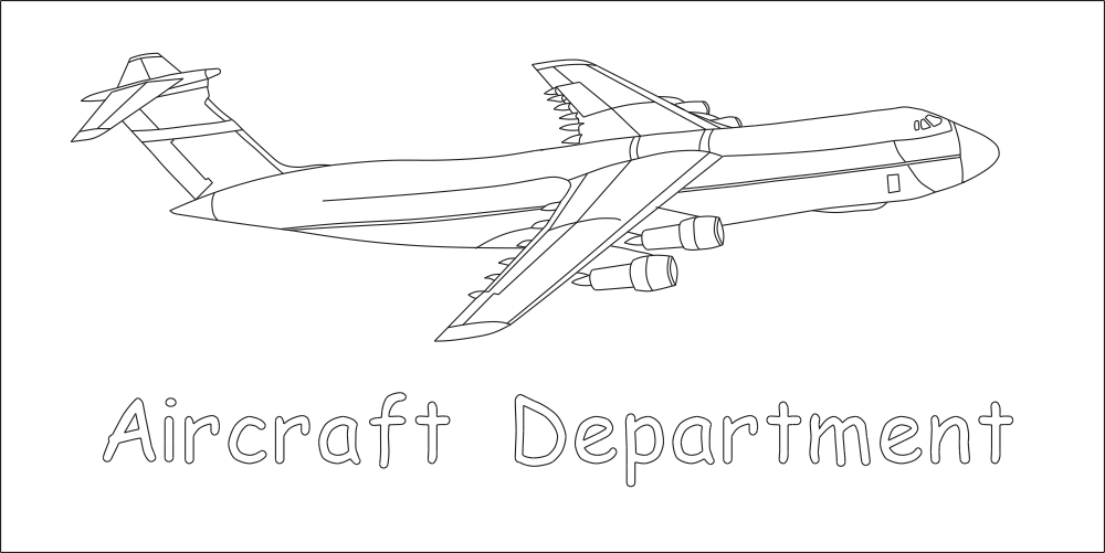 Aircraft Department Free DXF Vectors File