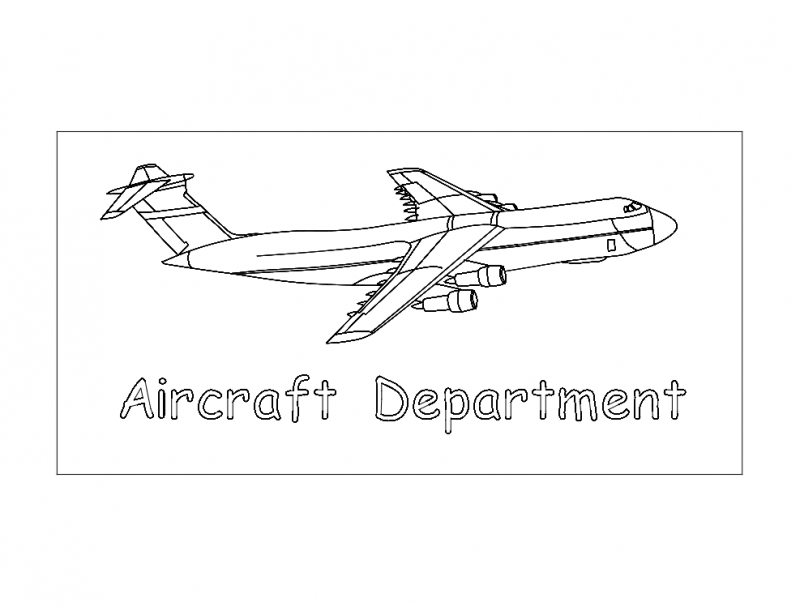 Aircraft Free DXF Vectors File