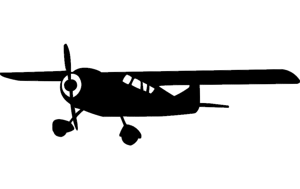 Aircraft Sky Master Silhouette Free DXF File