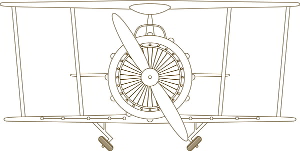 Airplane Clock Frame DXF File