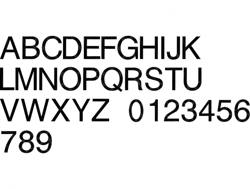 Alphabet Font Free DXF Vectors File