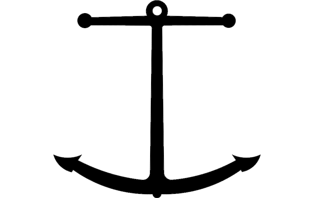 Anchor Free DXF Vectors File