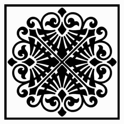 Ancient Greek Ornamental Panel, Geometric Pattern Vector File
