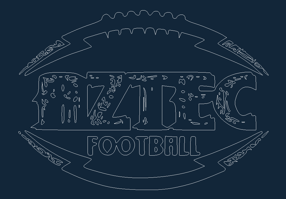 Aztec Football DXF Vectors File