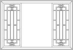 Back Door Frame Partition Garden for Laser Cut CNC CDR File