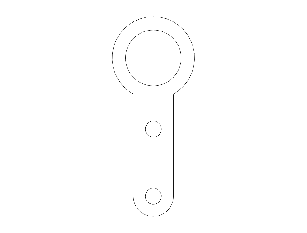 Ball Joint Clevis Free DXF Vectors File