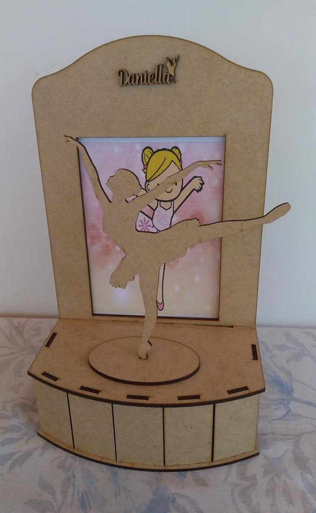Ballerina On Stage Plywood Laser Cut DXF File