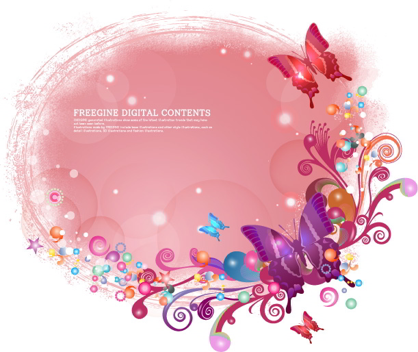 Beautiful Butterfly Sample Free Vector