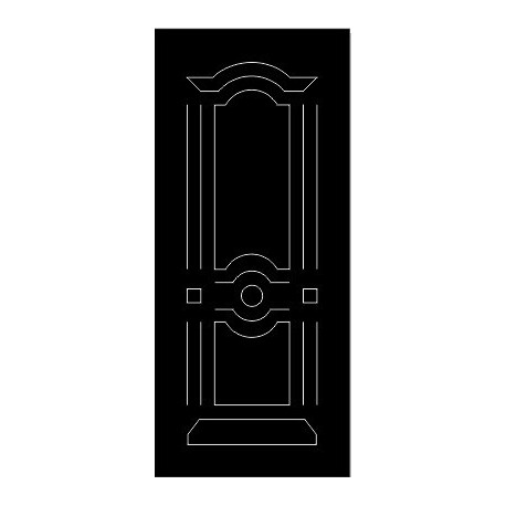 Beautiful Door Panel Design DXF File