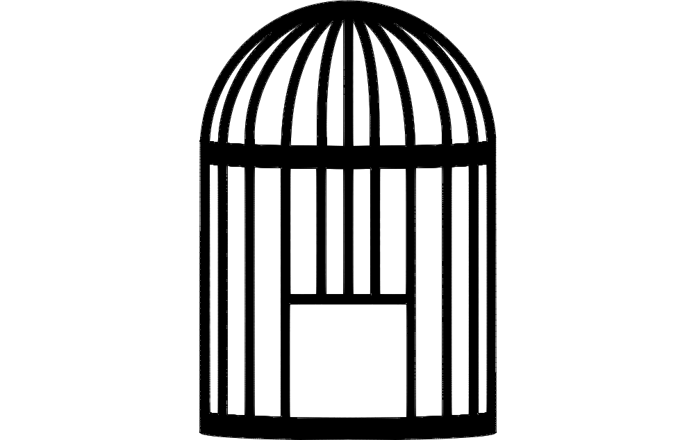 Bird Cage Free Dxf File For Cnc DXF Vectors File