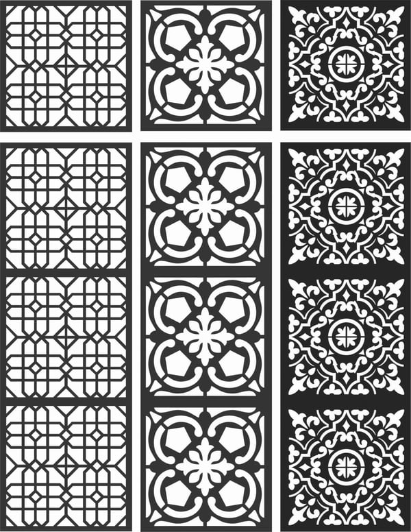 Bloom Decorative Metal Panels for Gardens Panel DXF File