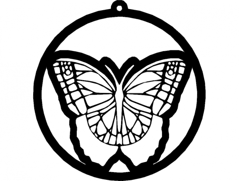 Borboleta Butterfly Free DXF Vectors File