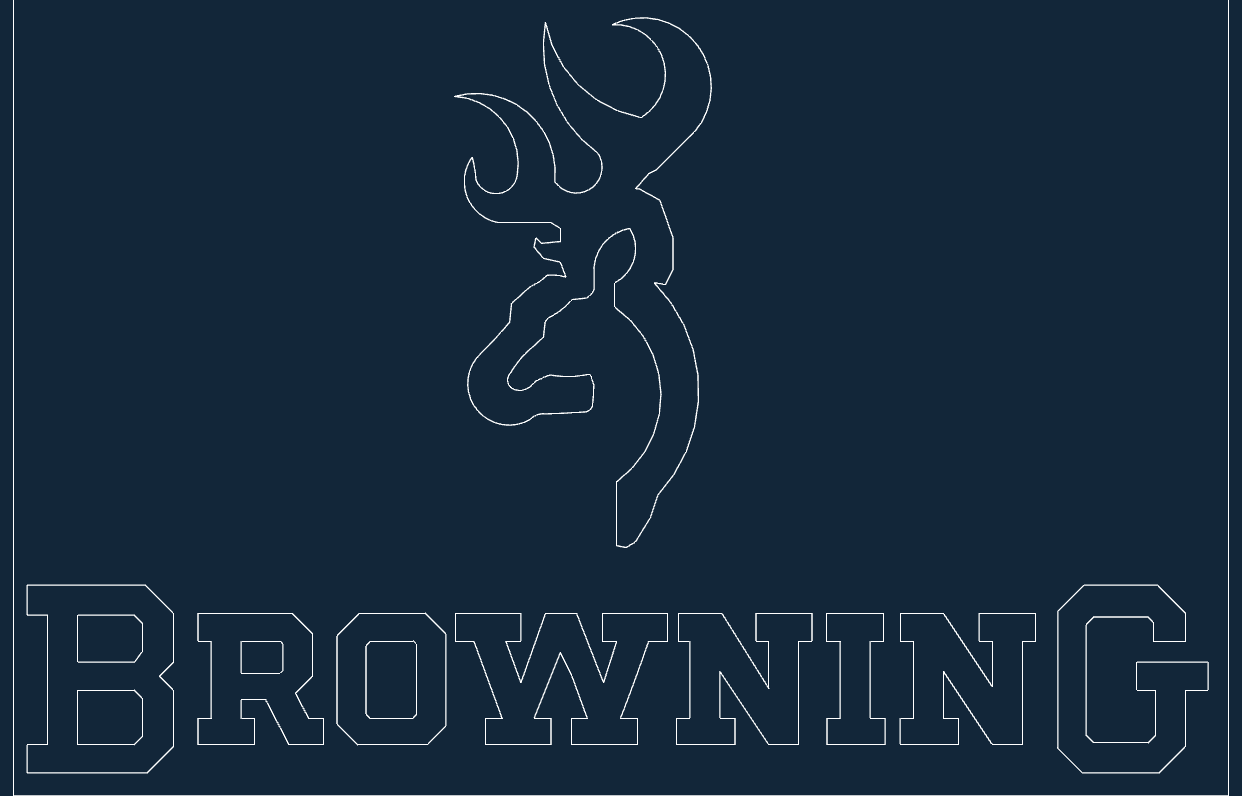 Browning Logo Design DXF Vectors File