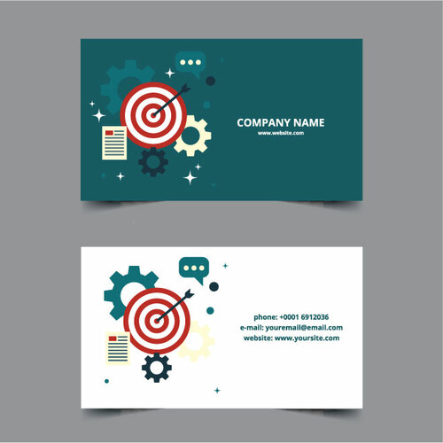 Business Card Template Design Layout Free Vector